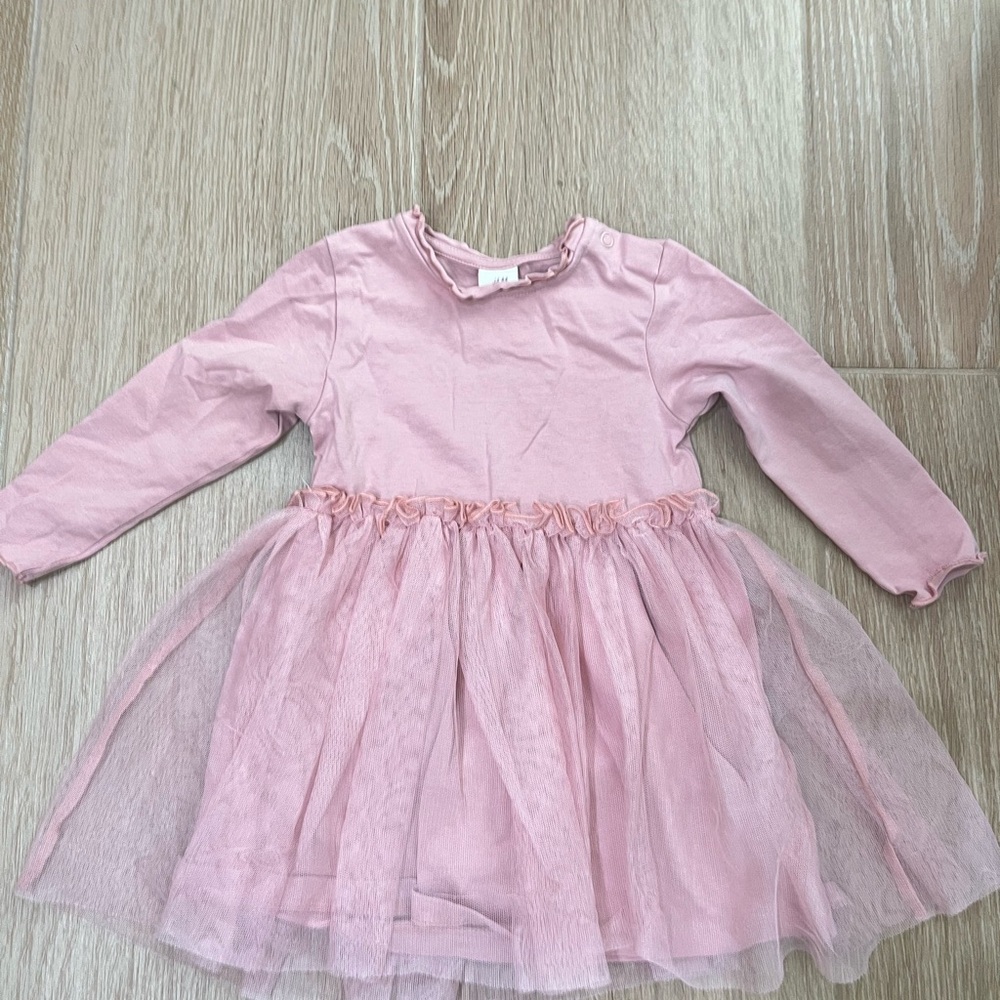 H&M Light Pink Tulle Baby Girl Dress